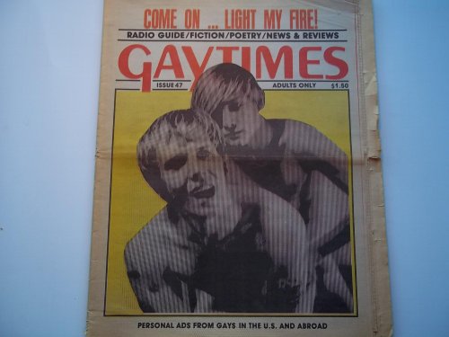 Gaytimes (Gay Times) (Issue No. 47 1976) (Gay Vintage Newspaper Male Nude Photos)