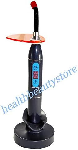 Dental 5w Wireless Cordless LED Curing Light Lamp 1600mw/cm2 (black)