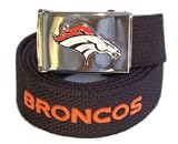 Web Belt with Buckle Denver Broncos