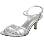 Coloriffics Women's Maria Metallic Sandal,Silver,7 W US