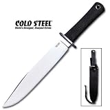 Cold Steel Knives San Mai Trail Master, Kraton Handle, Plain, Cordura Sheath by Cold Steel
