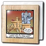 Review 3dRose LLC  / Elephant Courtroom Drama - 6 Inch Tile Napkin Holder