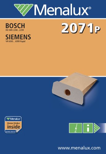 Menalux 2071P / Papier / 10 Staubbeutel / f&uuml;r Siemens, Bosch, VX/VZ, BHS, BHZ Preisvergleich