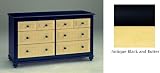 Alligator Enterprises 12306TC6 Treasures Six Drawer Dresser in Antique Black in Butter
