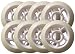 White Racing Inline Skate Wheels 80mm 85a 8-Pack
