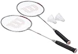 picture of Wilson Badminton 2 Pcs Kit Badminton - 27-Inch, Silver/Red