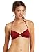 Volcom Juniors Solid Intuition Crop Halter Top, Maple, Large