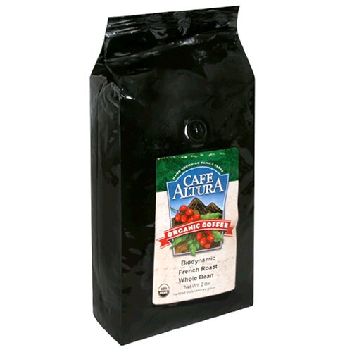 Cafe Altura Organic Coffee, Biodynamic French Roast, Whole Bean, 32-Ounce Bag