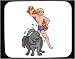 Decorated Mouse Pad with body, individuals, individual, mammal, humans, person, dog, ...