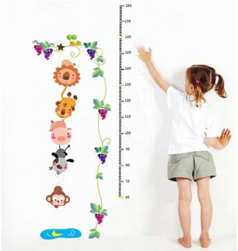 Tree height measure Removable Wall Sticker Decals Wallpaper For Children kids LW6903