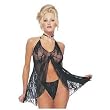 Romantic Lace Babydoll with G-String