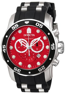 Invicta Men's 6979 Pro Diver Collection Chronograph Black Polyurethane Watch