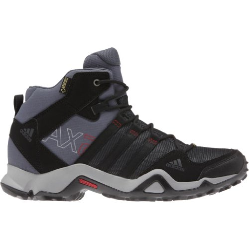 Adidas Men's AX2 Mid GTX, Dark Shale/Black/Light Scarlet, 13