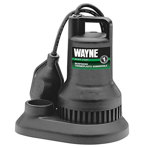 WAYNE WST50 1/2 HP Reinforced Thermoplastic Sump Pump With Tether Float