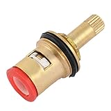 uxcell　バルブコア　弁芯　バスルーム用　5mmメススレッドダイヤ　陶器　1個