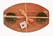 Out of the Woods of Oregon Double Bread and Oil Board with 2 Green Dipping Bowls
