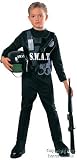 Child's SWAT Team Police Costume (Size: Medium 8-10)