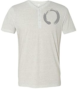Men's ENSO Henley Shirt, 2XL White Fleck (shoulder print)