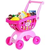 Holy Stone Mini Shopping Cart Pretend Play Toy Color Pink Toy for Toddler