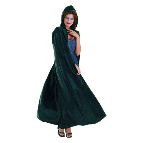 Black Velvet Hooded Cape