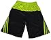adidas Climalite Athletic Shorts in Dark Gray and Safety Yellow (Small/8)