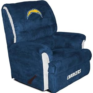 Buy San Diego Chargers NFL Team Logo Furniture - Big Daddy Recliner By Baseline