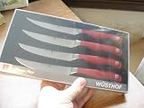 Wusthof Grand Prix II steak knife set 4048 Red (4 pc)
