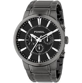 Fossil #FS4358 Men's Black IP Chronograph Watch