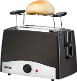 Produkt-Bild: Unold 38225 Toaster Silver Wave / 800 Watt / 2-Scheiben-Toaster / Br&ouml;tchenaufsatz