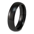 Black Ceramic Ring (6.0mm) - Sizes 6 - 13