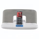MEMOREX 1779 Travel Speaker System for iPod with Alarm Clock (White)