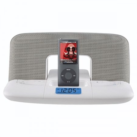 Travel Speaker System for iPod with carrying case (White)