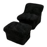 Fun Furnishings  Cloud Chair & Ottoman, Sage Green Fun Fur