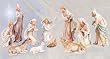 Pearlized Finish Polyresin Nativity Set in Traditional Italian Colors - 11 Piece Set - 8" Figurines