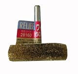 リリーフ(RELIFE) 軸付ホイールブラシ 真鍮線 直径50mm×10mm 28160 12本入