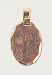 14 kt Gold Layered Medal - First Communion Girl - Hand Made, Ready for Engraving, Individually Boxed