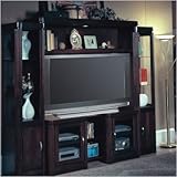 Premier Maybrook Entertainment Center in Warm Mahogany Brown