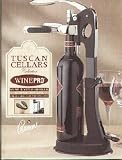 POMERANTZ Collection Wine Pro Table Top Wine Opener with Suction Base Foil Cutter and Extra Worm