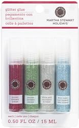 Martha Stewart Crafts Christmas Glitter Glue, 4-Pack