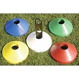 Precision Training 50 x Plastic Space Markers (Size: 200mm (Diameter)) (Colour: Orange )