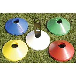 Precision Training 50 x Plastic Space Markers (Size: 200mm (Diameter)) (Colour: Mixed )