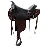 16 Big Horn Flat Top-Line Cordura Saddle for Straight-Backed Horses bh305