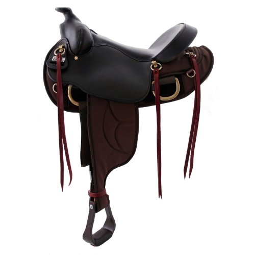 16 Big Horn Flat Top-Line Cordura Saddle for Straight-Backed Horses bh305