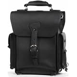 A Carbon Black Leather Backpack "They'll Fight Over When You're Dead"