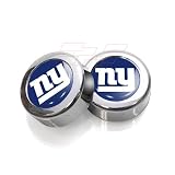 New York Giants License Plate, Frame Chrome Screw Covers