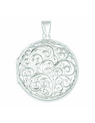 Genuine .925 Sterling Silver Reversible Locket 11.3 Grams. 100% Satisfaction Guaranteed.