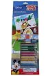 Disney "Mickey & Friends" Coloring By Numbers 12 Piece Set - Art Supplies