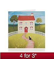 Painterly Home Greeting Card