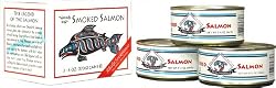Alaska Smokehouse Smoked Salmon, 6-Ounce Can Gift Box