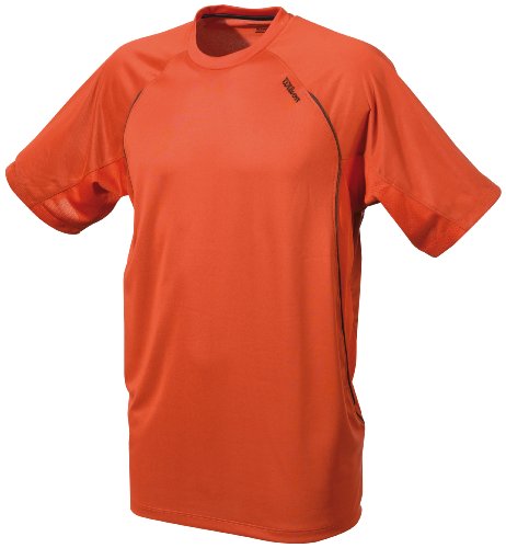Wilson Kinder T-Shirt Straight Sets Crew, rot/schwarz, M, WRA2204009000MD Preisvergleich
